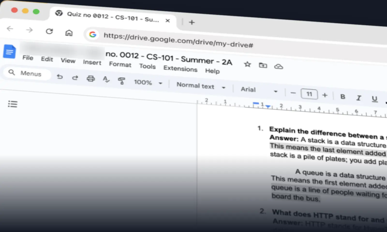Two browser windows, Google Drive and a Google Doc with the Zero Cheating extension, under the line: Every pause and burst, replayed from the doc.